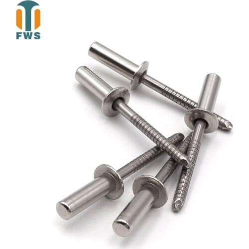100 PCS M3.2 DIN EN ISO 16585 GB/T 12615.4 Stainless Steel Round Head Closed End Blind Rivet Sealed Hollow Rivets Blind Rivets