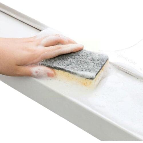 1Pack Natural Plant Based Scrub Sponge Pad Palm Fiber Kitchen Compostable Dishwashing Scratch 2-Sided Scrubber Non Sponges