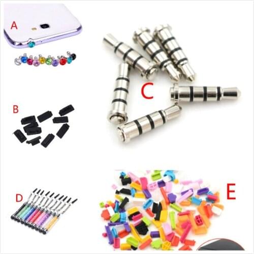 3.5mm Smart Key Quick Click Button Smart Key Dustproof Plug Earphone Jack For Xiaomi Mobile Phone