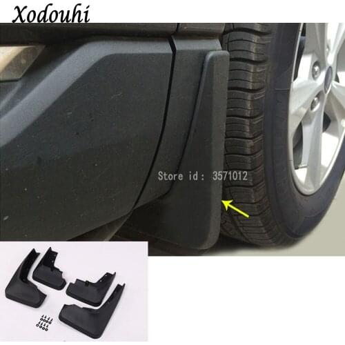 For Ford EDGE 2015 2016 2017 car plastic fender soft mudguard protection flap splash mud guard frame lamp 4pcs