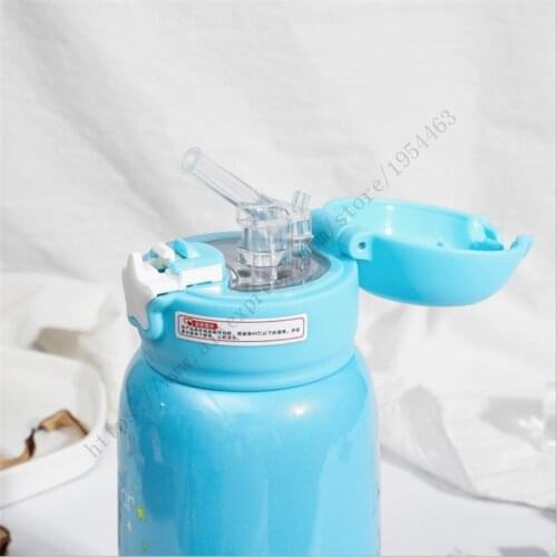600ml suck Tube cup 316 Stainless Steel Children Kids Vaccum cup Insulated Vacuum Flask thermos Bottle Keep Cold & Hot