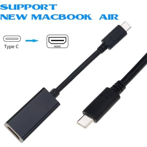 Hot USB C Type C to HDMI Adapter 3.1 Male to HDMI Female Cable Adapter Converter for Samsung S9/8 Plus HTC HUAWEI LG G8