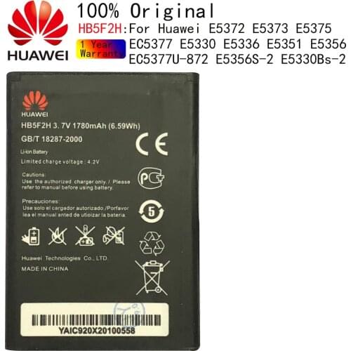 New HB5F2H 3.7V 1780mAh High Quality Battery Huawei 4G Lte WIFI Router E5375 EC5377 mobile phone battery Track Code