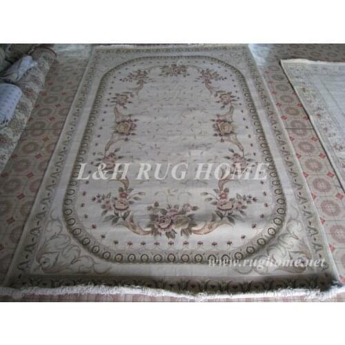 Free shipping 7'X10' 160Line Hand-knotted Persian Rug, Wool and Silk Persian Carpet
