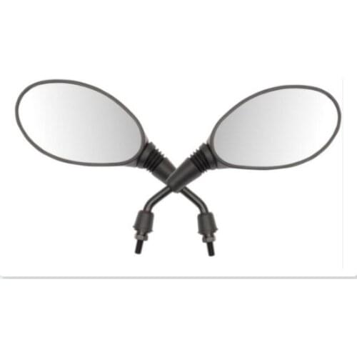 Black metal stem with black plastic mirror casing motorcycle mirrors For all scooters with an 8mm mirror thread