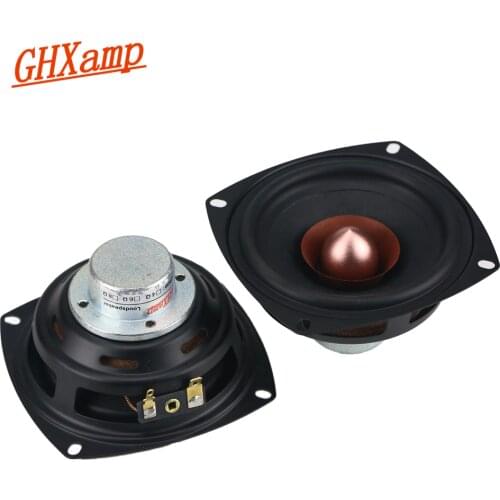 GHXAMP 4 INCH Square Full Range Speaker Unit 4ohm 25W Aluminum Iron Boron Magnetic Vocal Musical Instrument Poisonous 2PCS