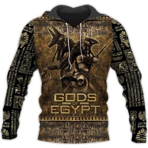Ancient Gods Of Egypt Funny Retro NewFashion Long Sleeves 3DPrint Zipper/Hoodies/Sweatshirts/Jacket/Men/women B-0312
