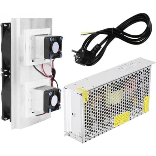 120W Dual-core Semiconductor Refrigeration Peltier Cooler Air Cooling Radiator DIY Mini Fridge Cooling System cooling equipment