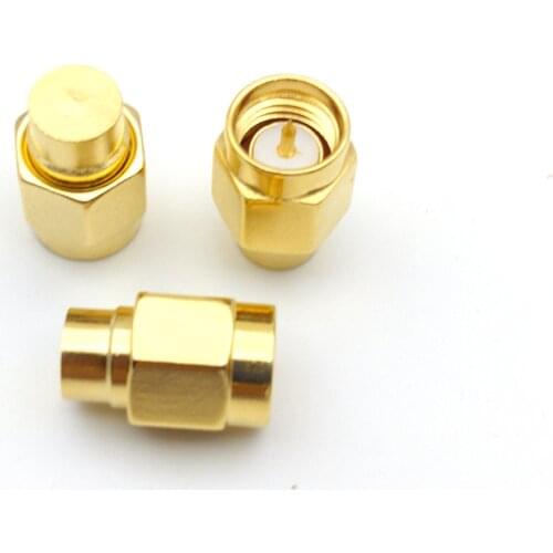 50 pcs brass 2W 6GHz SMA 50 OHM Coaxial Termination LOADS SMA male ADAPTER