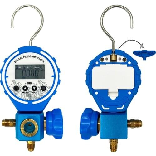 Pressure Gauge Manifold meter Refrigeration Digital Vacuum Pressure Manifold Tester Meter HVAC Temperature Tester