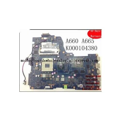 Scheda Madre For Toshiba A660 A665 P750 Main board HM55 K000104380 NWQAA LA-6062P Components for Notebook