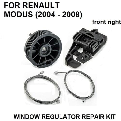 Car Window Regulator Window Repair Kit Set FOR RENAULT MODUS 2004-2008 Electric Front Left New