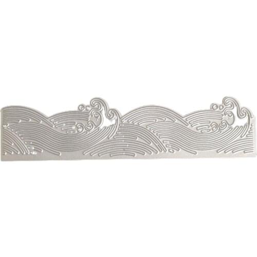 2021 New Sea Waves Shape Carbon Steel Cutting Dies DIY Scrapbooking Photo Album Embossing Paper Cards Making Stencil Decorative