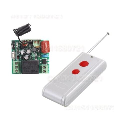 Remote Control Switch Relay AC 220V 1CH 10A 200-500m Receiver Transmitter LED Lamp Light Remote ON OFF Wireless Switch 315/433