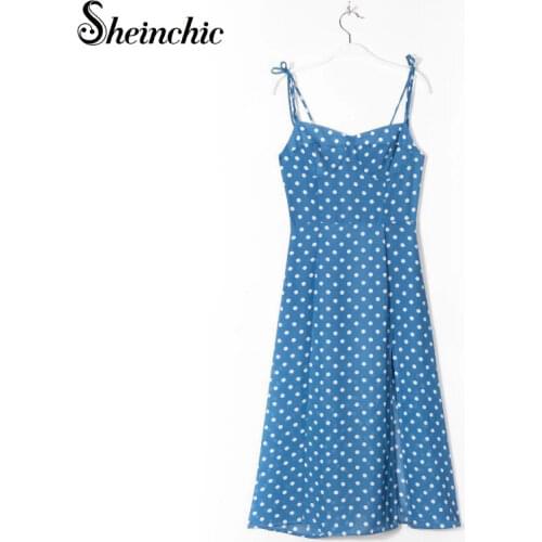 Летние платья в горошек Sheinchic China At AliExpress