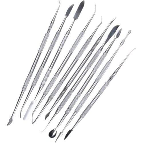 New 10pcs Stainless steel clay sculpture knife Sculpture tools for modeling ceramic crafts