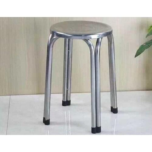 Wholesale 47*29cm Four-legged round stool Non-slip Stainless steel stools