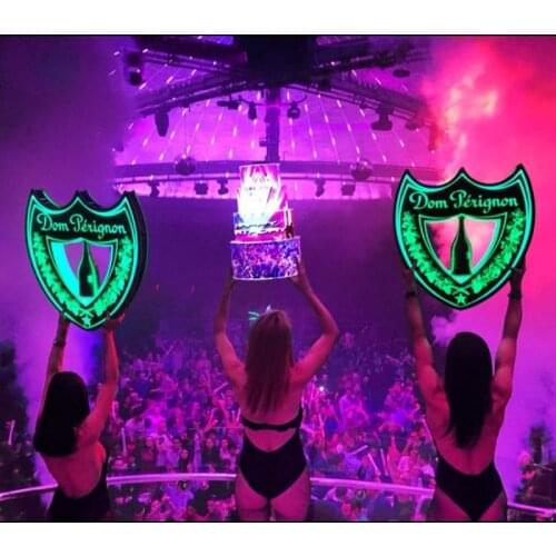 LED DOM PERIGNON BOTTLE DISPLAY FOR NIGHT CLUB
