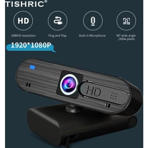 TISIRIC H703 Webcam 1080p HD Web Camera Auto Focus With Microphone USB Plug Webcam For Pc Video Call Work