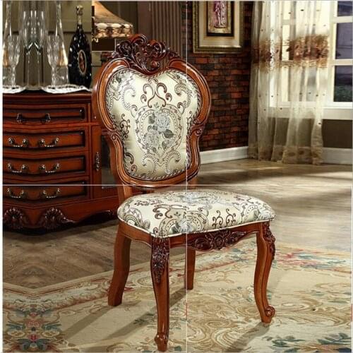 High quality European modern fabric chair dining chairs 1082