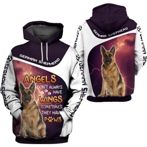 Funny German Shepherd 3D Printed All Over Hoodies Fashion Pullover Men For Women Sweatshirts Sweater Animal Costumes