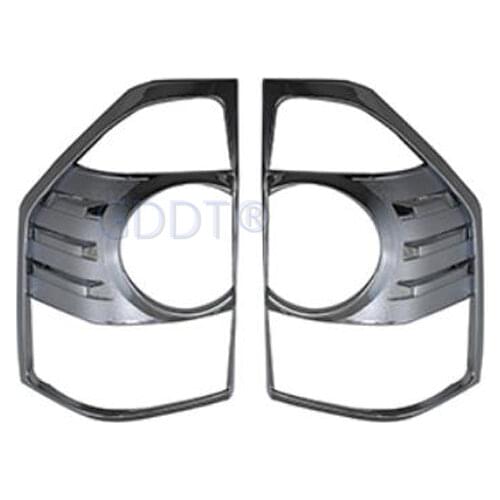 Pair 2003-2006 Chrome Tail Lamp Cover for MONTERO Rear Light Decoration for Pajero V73 V75 V77 Warning Lights Frame FOR SHOGUN
