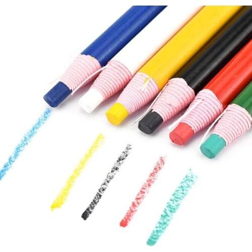 12pcs/Set Cut-free Tailors Chalk Pencils Garments Fabric Marker Pencil Dressmaking Craft Tools