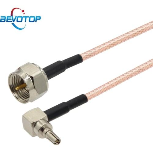 2pcs/lot F Male to CRC9 Male Plug Connector RF Coaxial Cable CRC9 F Assembly RG316 Jumper Pigtail 3G Antenna Extension Cable