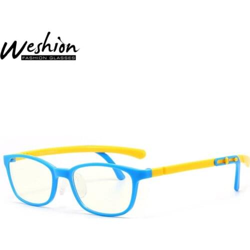 2021 Teen Anti Blue Light Glasses Kids Silicone TR90 Frame Adjustable Arm Blue Light Blocking Eyeglasse Cellphone Glasses UV400