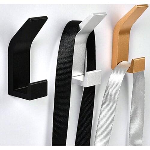 5pcs/set Punch or Punch-free Space Aluminum Kitchen Wall Hooks Home Coat Hanger X4YD