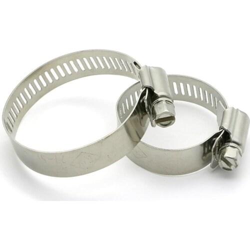 5pcs High Quality stainless steel adjustable Hose Clamps Screw Worm Drive Hose C Clamp Clip 304 Stainless Steel Hoop Pipe