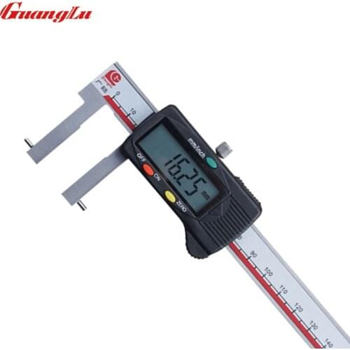 GUANGLU Digital Caliper With Round Measuring Points For Inside Grooves 24-150mm 0.01mm/inch Stainless Steel Measure Tools