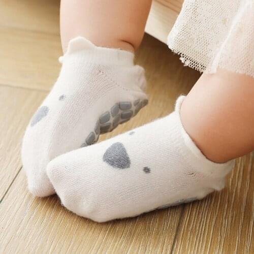 Newborn Infants Anti Slip Ankle Socks With Print Kid Toddler Summer Boy Girl Cute Invisible Non-slip Short Sock Baby Accessories