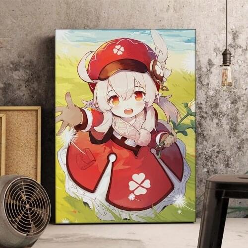 Canvas Poster Genshin Impact Painting Wall Art Japanese Anime Prints Modular Game Role Pictures Home Decoration For Living Room
