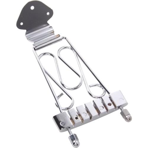 Wire Frame Tailpiece Bridge Chrome For 6-String Guitar Replacements