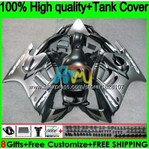 Kit +Tank For HONDA CBR 600F2 1991 1992 1993 1994 1BS.98 CBR600FS CBR 600 FS CBR600 F2 CBR600F2 91 92 93 94 Flat grey Fairing