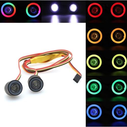 19mm Remote Control LED Light Kit Headlights for RC Crawler Accessories
