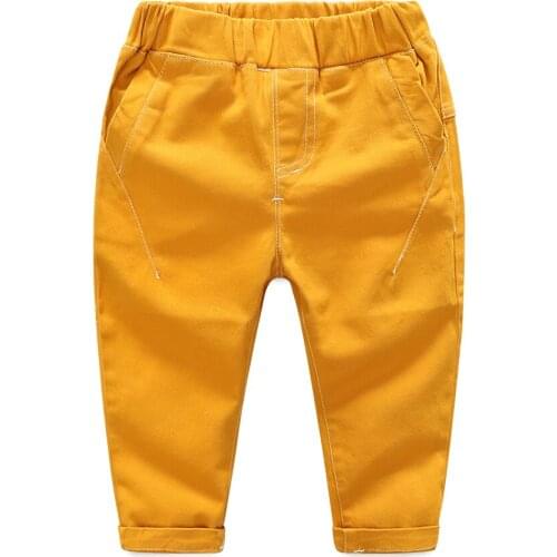 Hot new spring autumn Linen Korean version boys pants girls harem pants Kids clothes baby toddler joggers childrens clothing