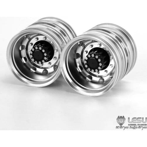 LESU Metal Rear Wheel Hub for 1/14 TAMIYA VOLVO FH12 FH16 RC Tractor Truck DIY Dumper Model