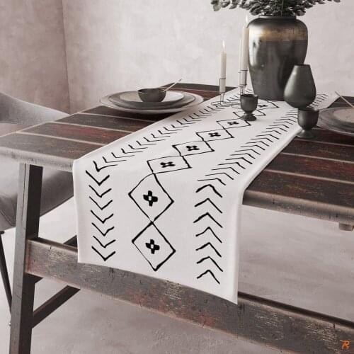 Digital Printing Table Cloth Pattern Easy To Clean Table Decor Runner