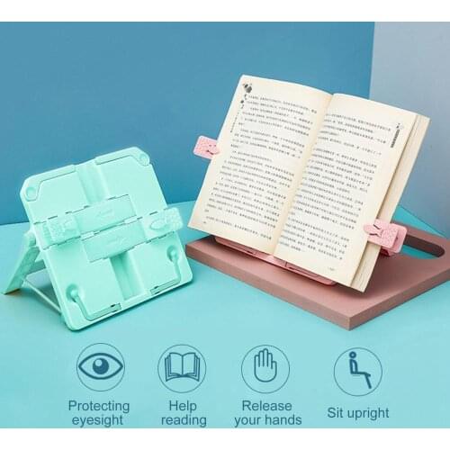 Portable Retractable Book Reading Holder Bracket Bookends Office Home Bookshelf