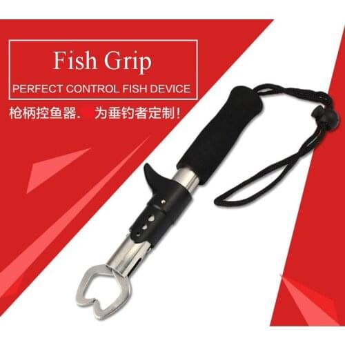 Portable Fish Lip Grip Grabber Gripper Tool Fish Holder Stainless Steel Fishing Tackle Basic