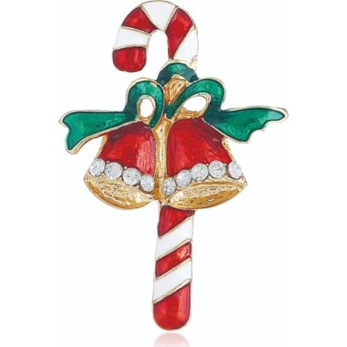 Christmas New Year Fashion Boots Brooch Santa Claus Shoes Carriage Rhinestone Brooch Fashion Jewelry for Christmas Color Brooch