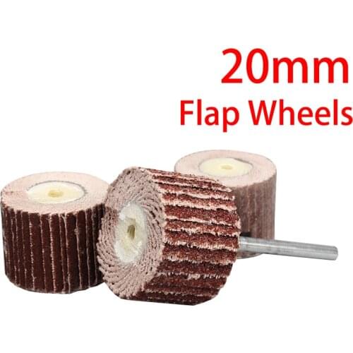 1Pcs 20mm Sanding Flap Disc Grinding Wheels Brush Sand Dremel Accessories For Abrasive Grinder Rotary Tools