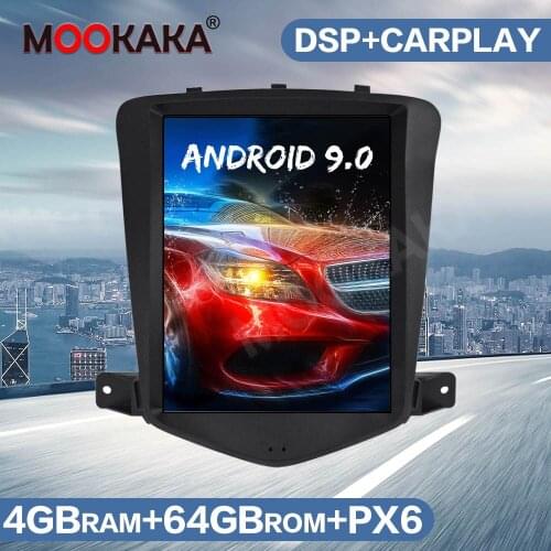 Tesla Style Andriod 9 PX6 Car GPS Navigation Radio For Chevrolet CRUZE 2008-2012 Auto Multimedia Player Stereo Head Unit Carplay