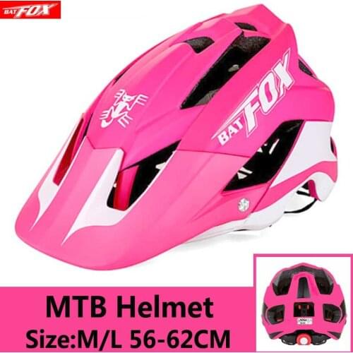 BATFOX Cycling Helmet Women Men Ultralight mtb helmet pink Mountain Road Bike Bicycle helmet casco bicicleta Bike Equipment