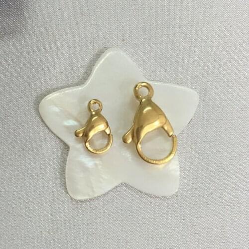 10MM/15MM 100Pcs Gold Color & Stainless Steel Lobster Clasps & Hooks Jewelry Findings & Accessories