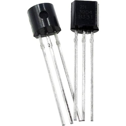 100pcs 2N3904 in-line triode transistor NPN General Purpose Amplifier TO-92 0.2A 40V