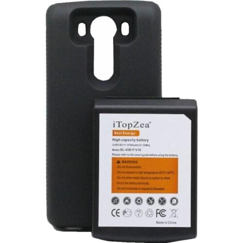1x 9700mAh BL-45B1F Extended Battery For LG V10 BAK-110 F600 H901 VS990 H960A LS992 H968 H961N H900 With Protective TPU Case