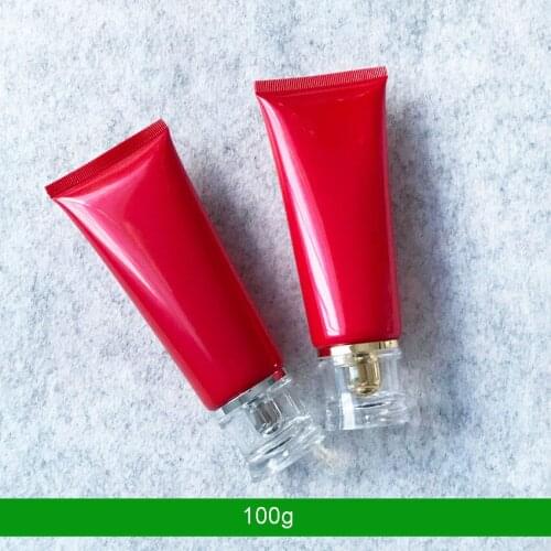 300pcs/lot 100ml 100g Dull Empty Cosmetic Bottles Soft Tube Mini Makeup Container with Cap Travel Refillable Bottles Wholesale